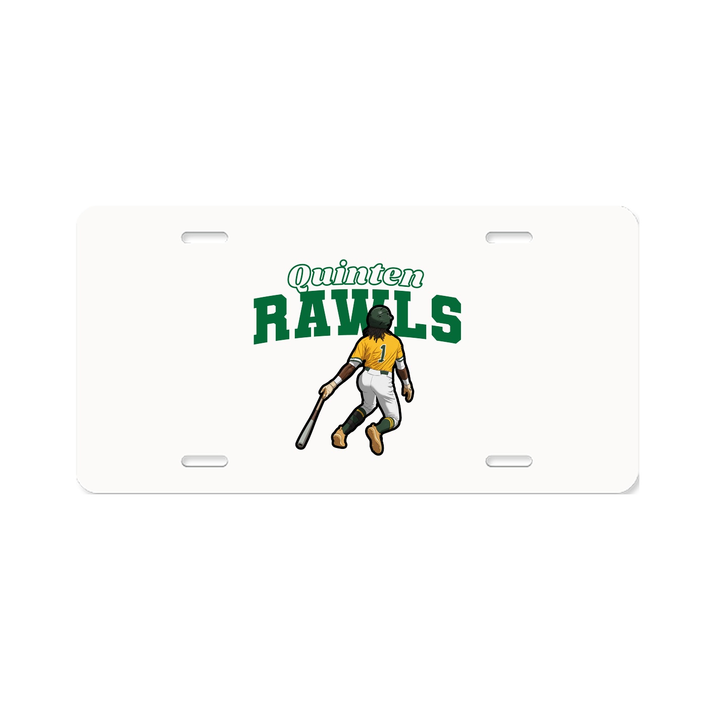 License Plate — Name Arch in Classic
