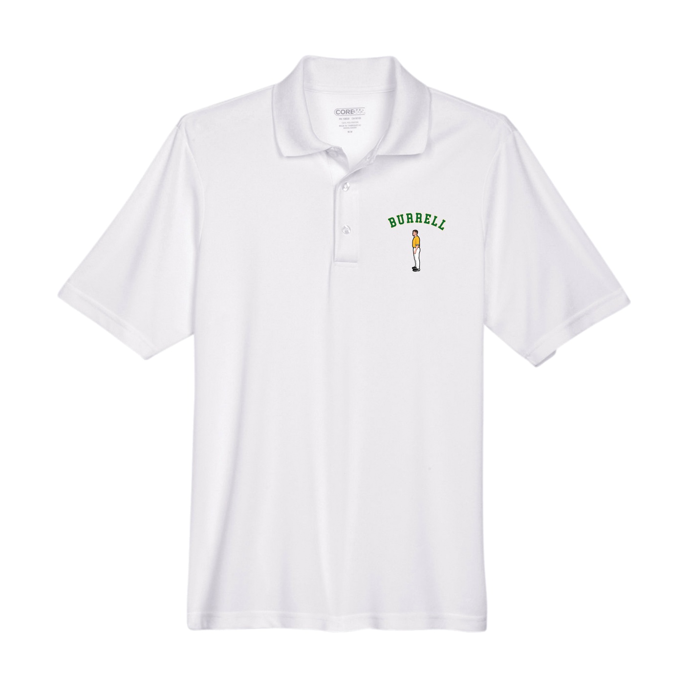 Performance Polo — Shirsey Arch in White
