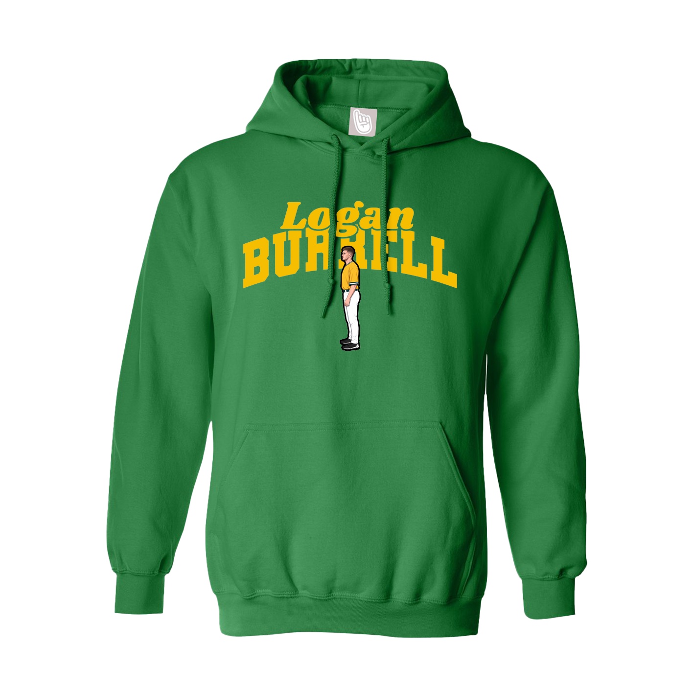 Hoodie — Signature Arch in Green