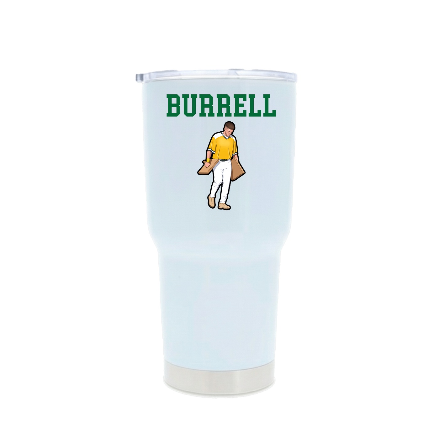 30oz Stainless Steel Tumbler — Shirsey in White