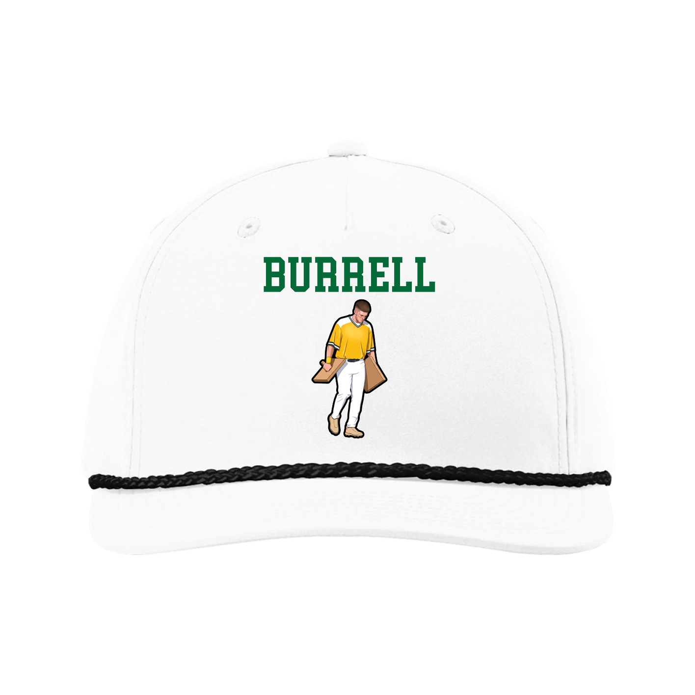 Five-Panel Classic Rope Cap — Shirsey in White