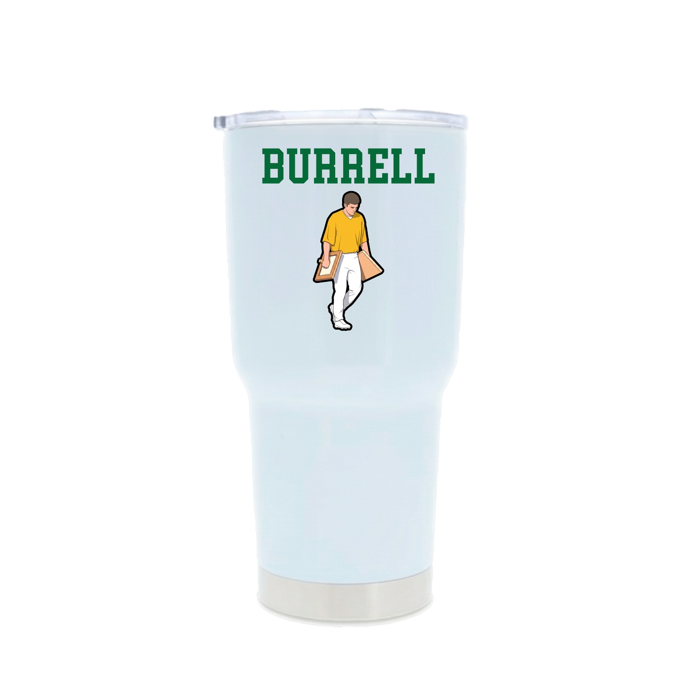 30oz Stainless Steel Tumbler — Shirsey in White