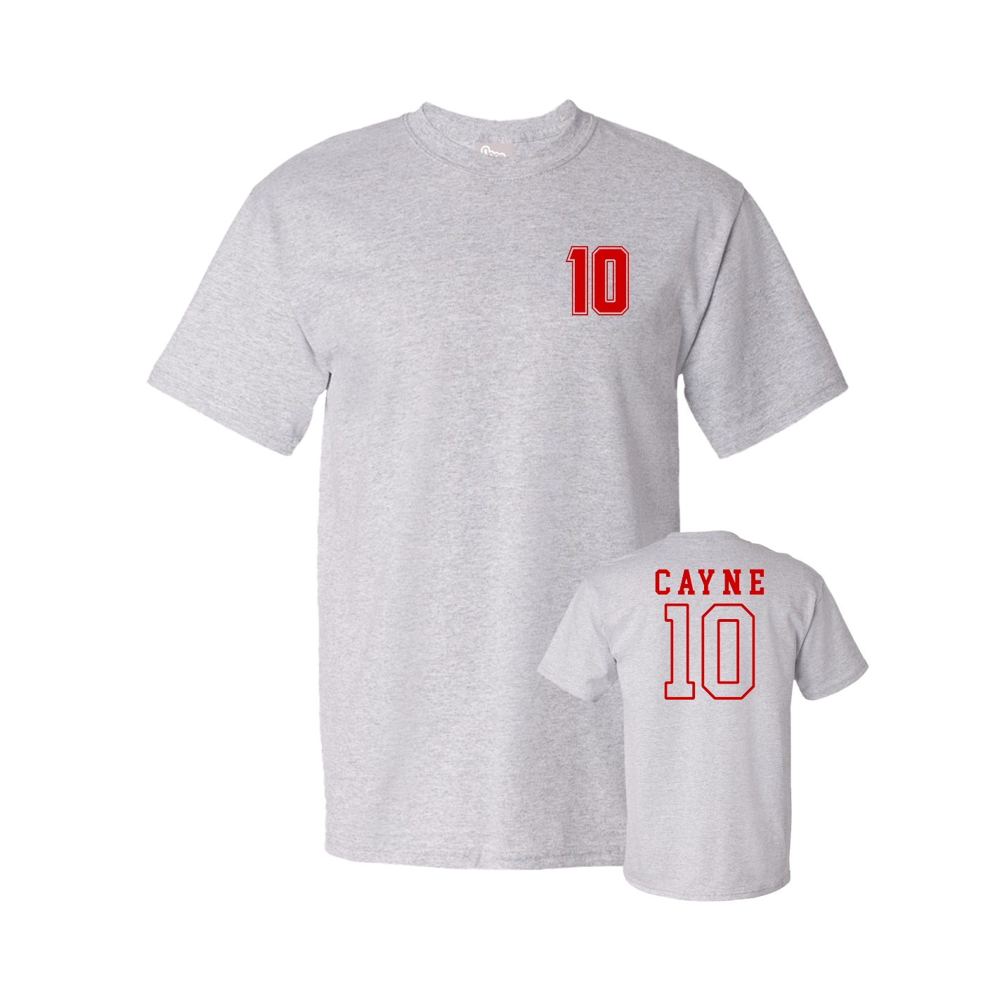 Youth Tee — Chest Back in Grey