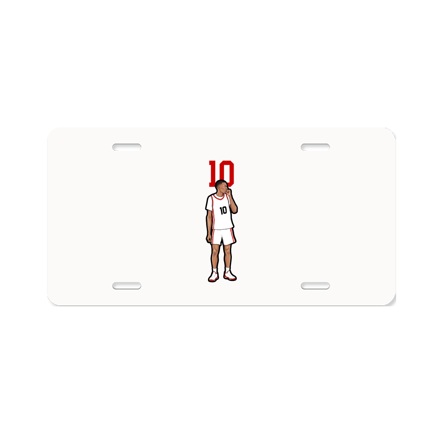 License Plate — Number Top in Classic