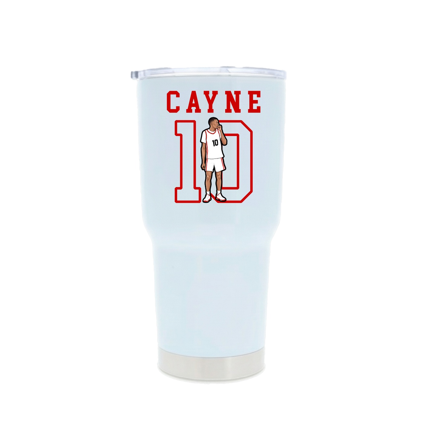 30oz Stainless Steel Tumbler — Shirsey in White