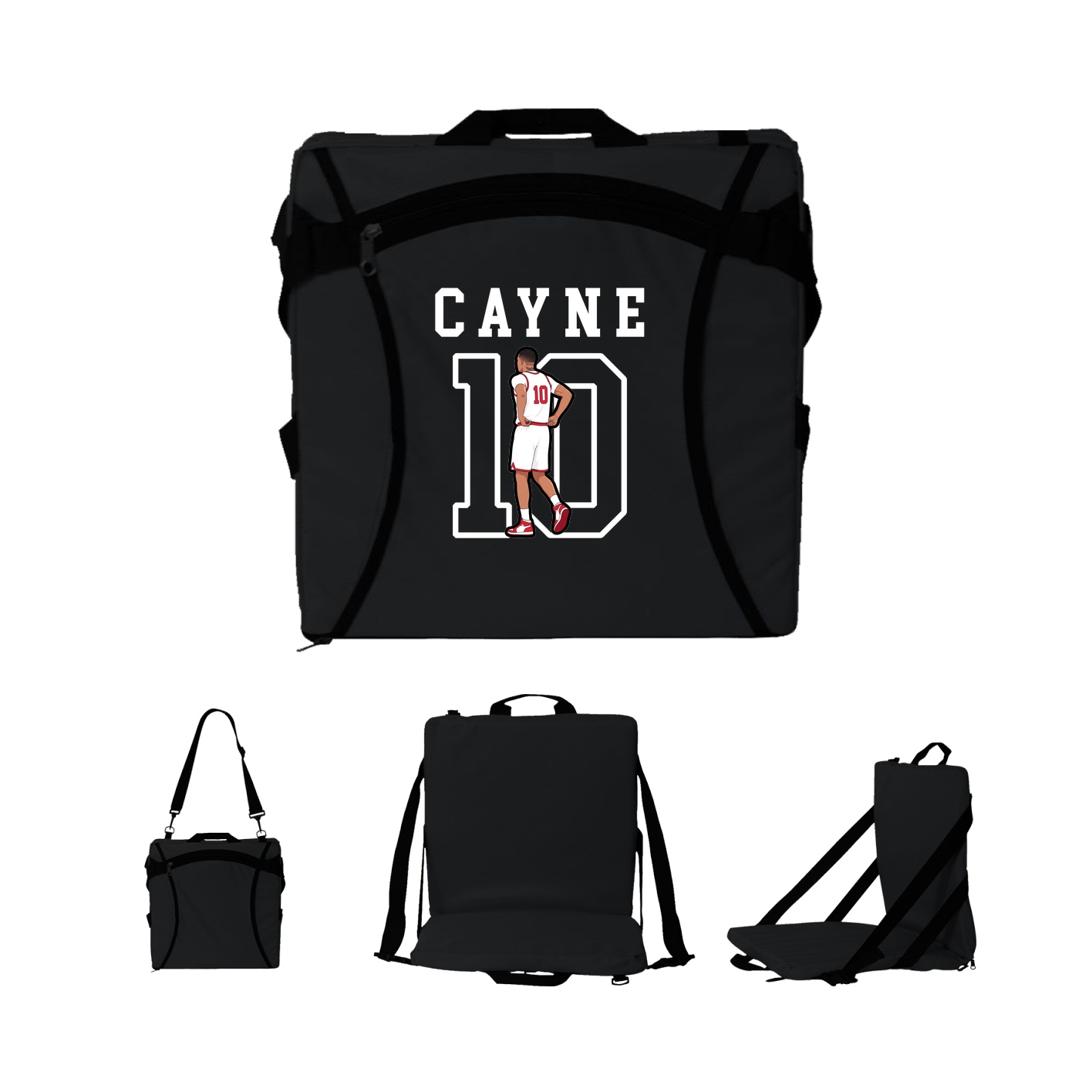 Folding Stadium Seat — Shirsey in Black