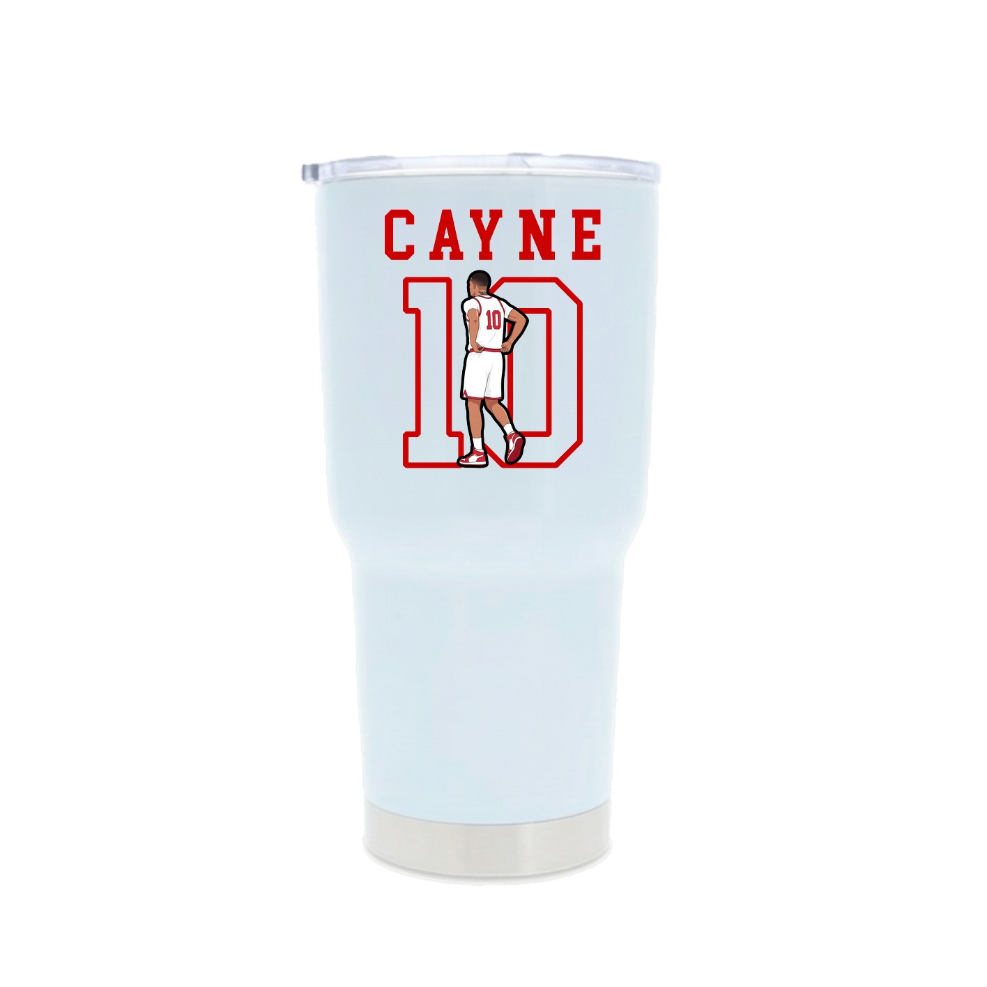 30oz Stainless Steel Tumbler — Shirsey in White