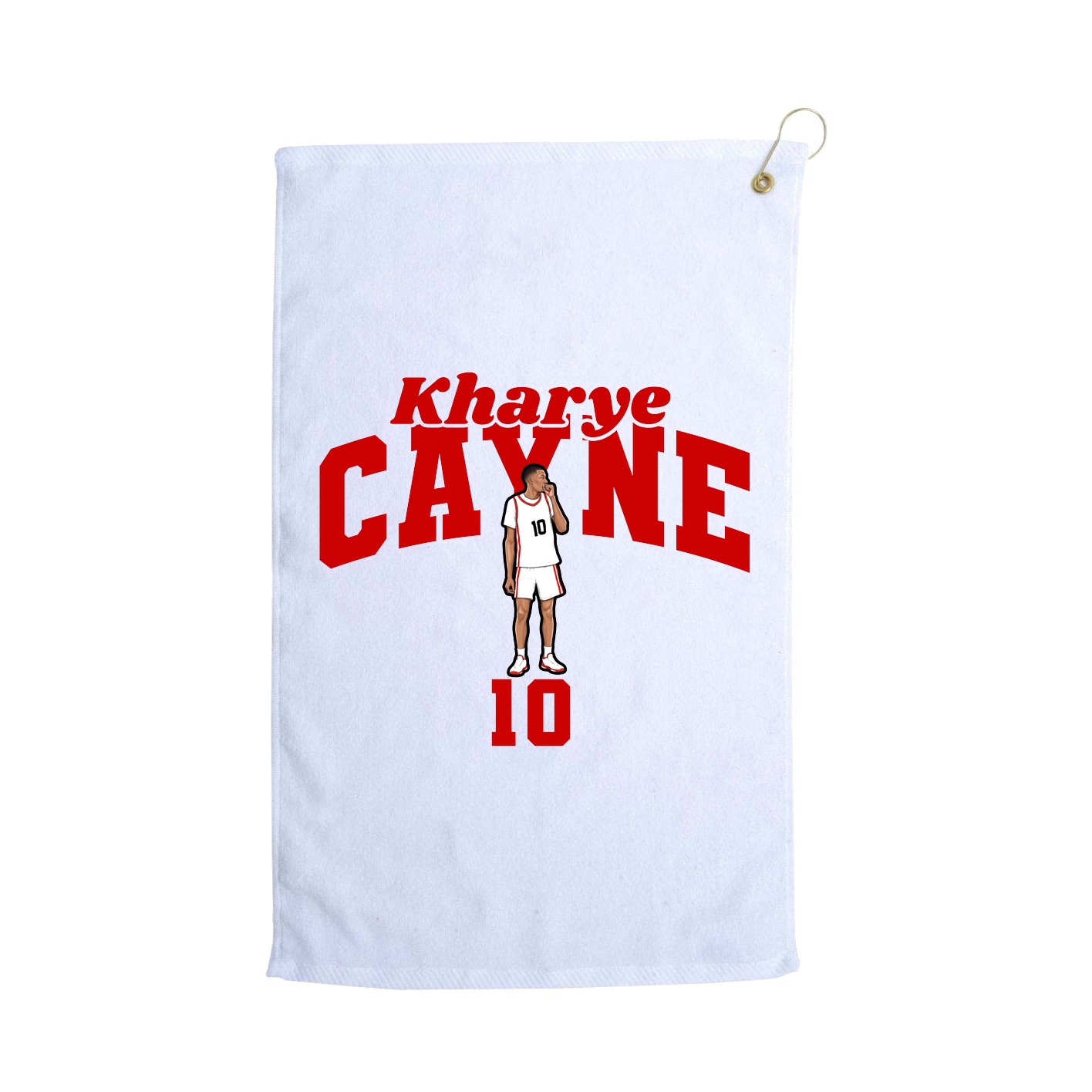 Golf Towel — Signature Arch in White