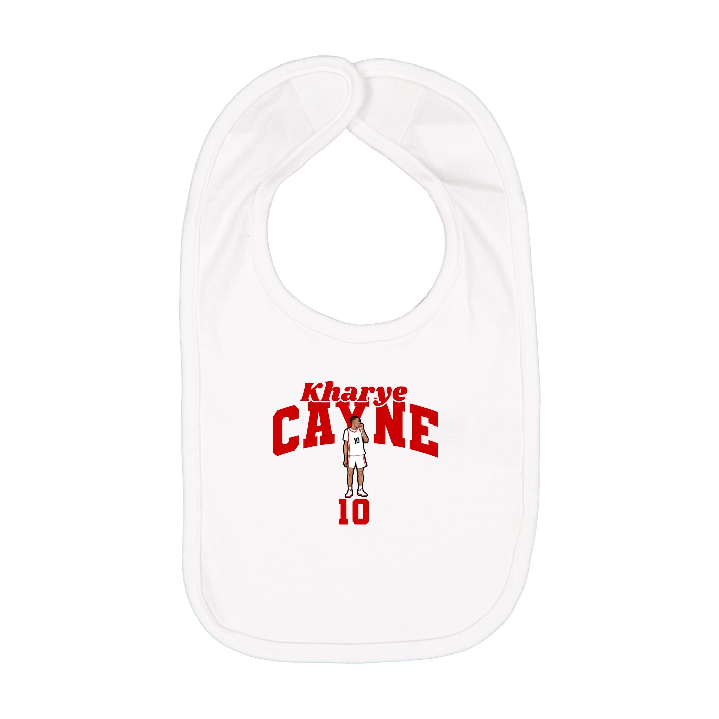 Infant Bib — Signature Arch in White