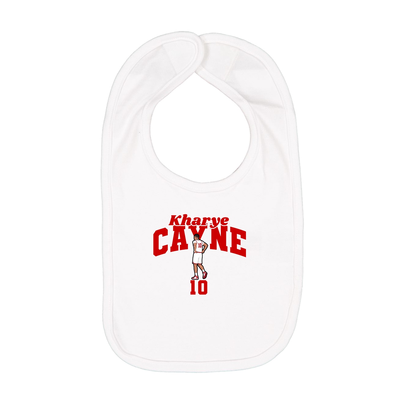 Infant Bib — Signature Arch in White