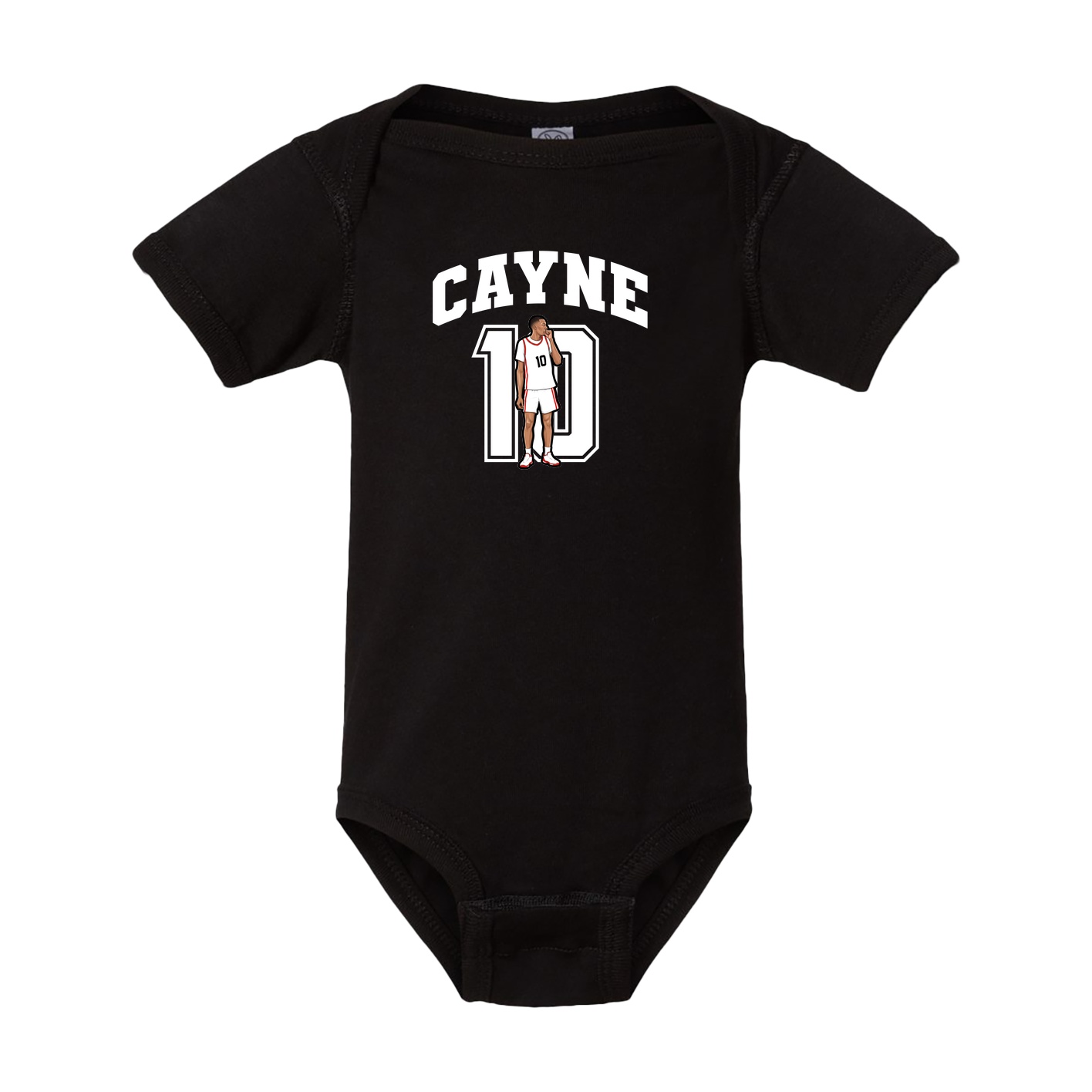 Baby Onesie — Number in Black