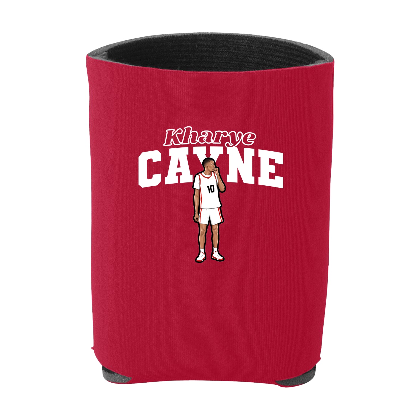 Can Holder — Name Arch in Red