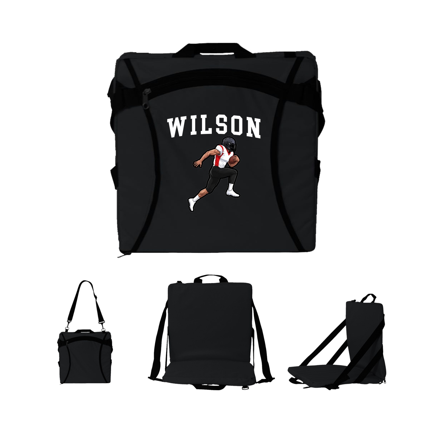 Folding Stadium Seat — Shirsey in Black