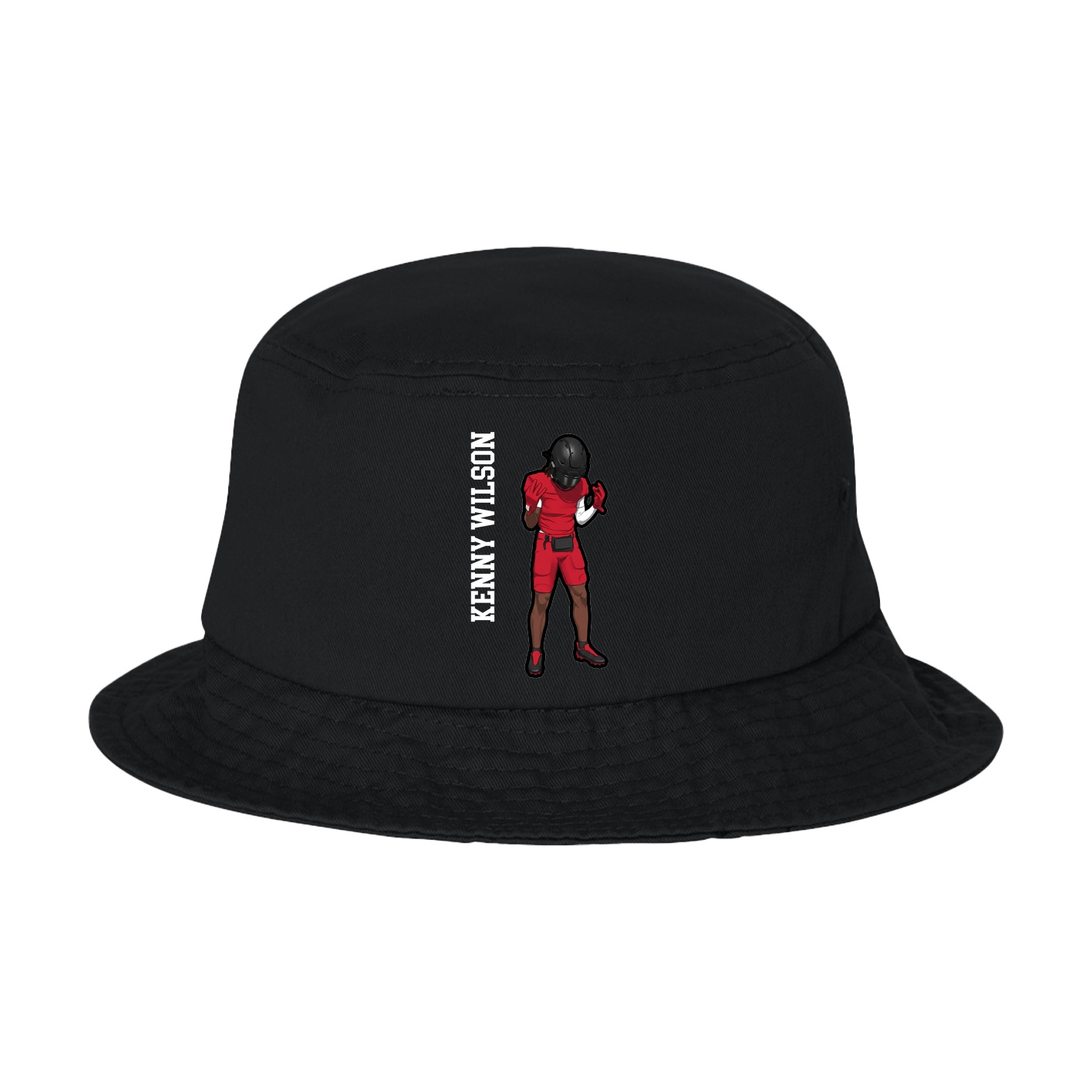 Bucket Cap — Name Vertical in Black