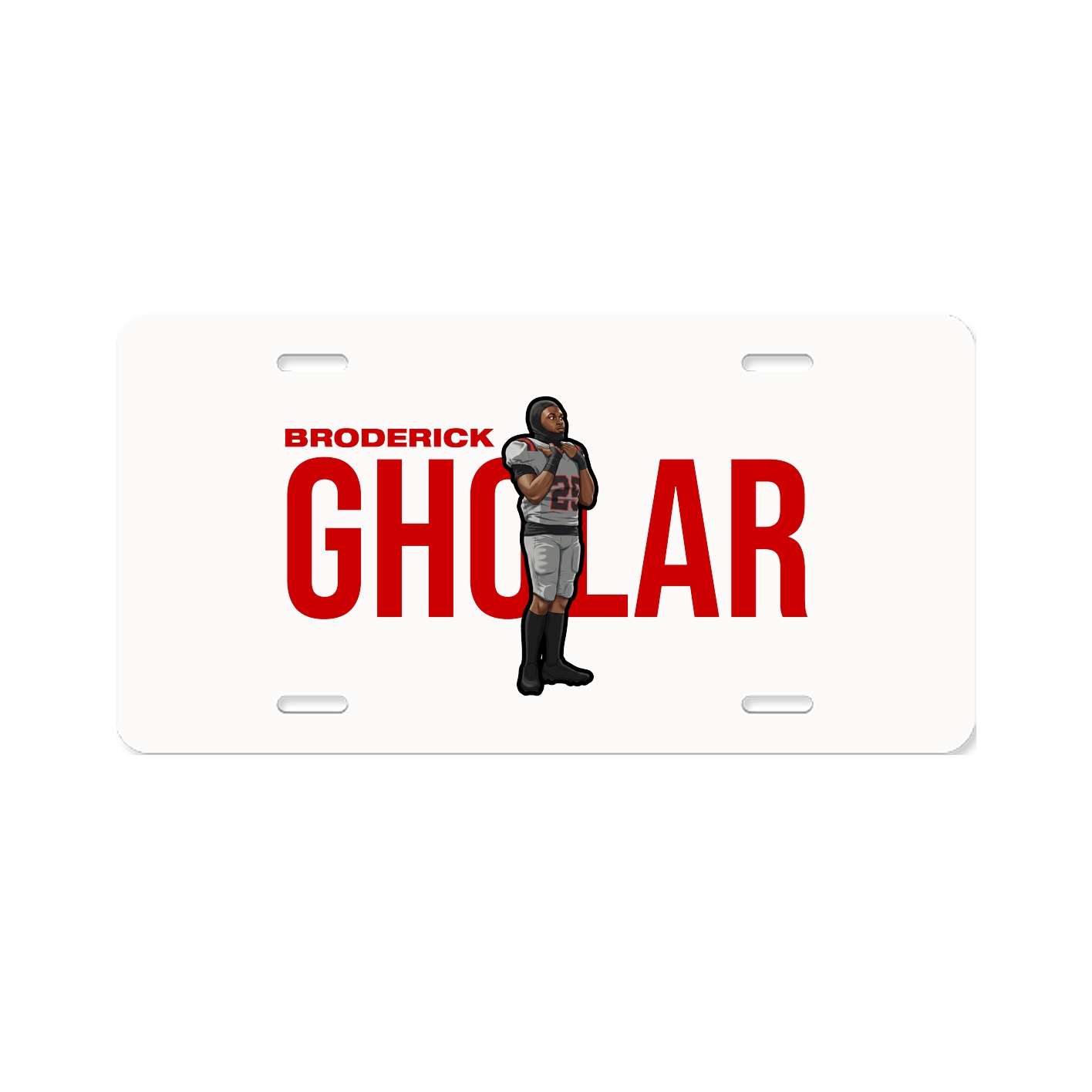 License Plate — Player Name in Classic