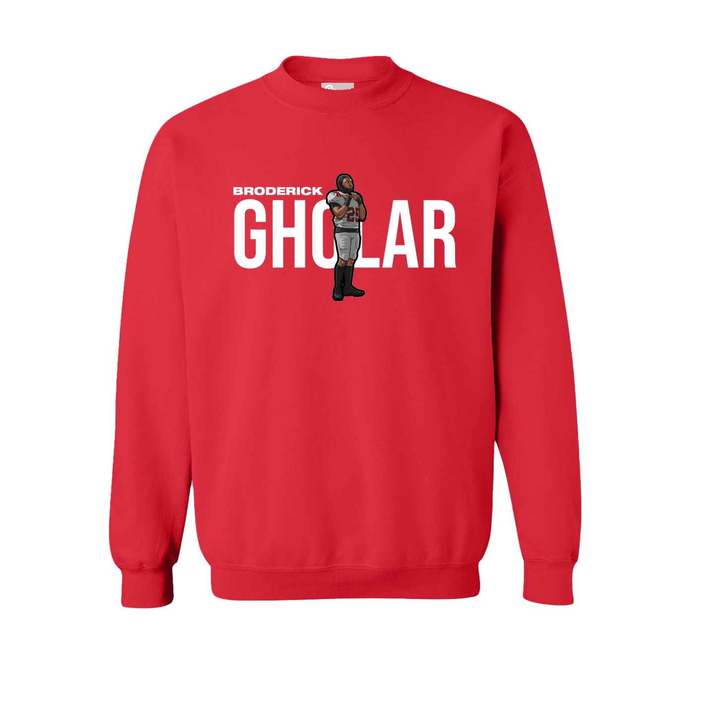 Fleece Crew — Player Name in Red
