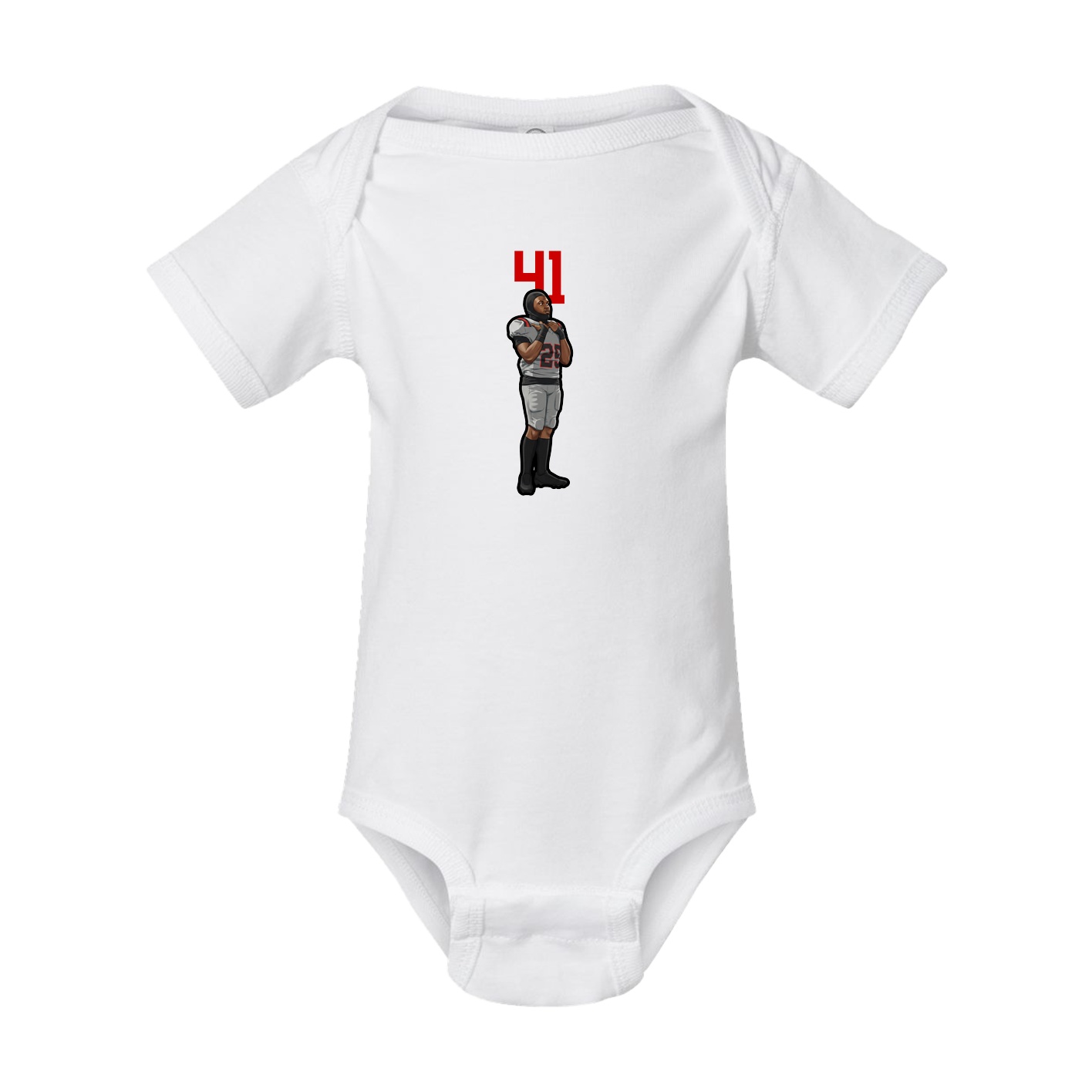 Baby Onesie — Number Top in White