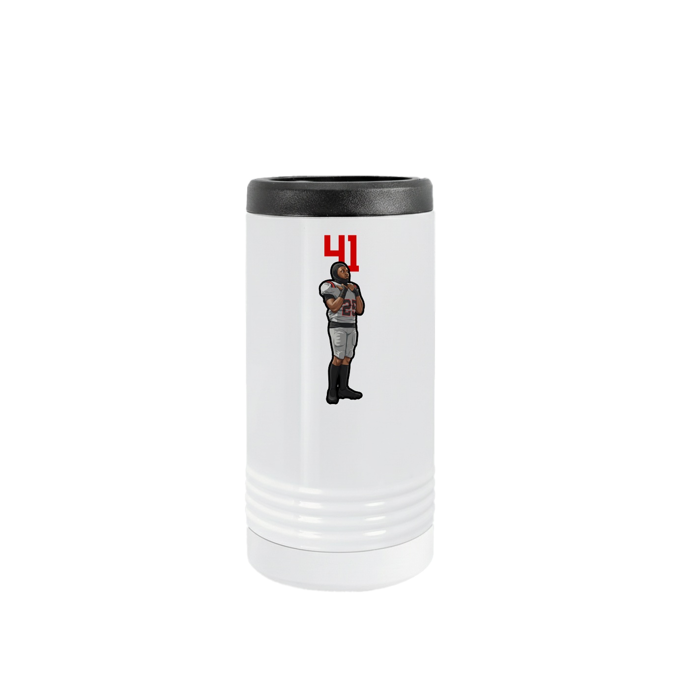 Slim Beverage Holder — Number Top in White