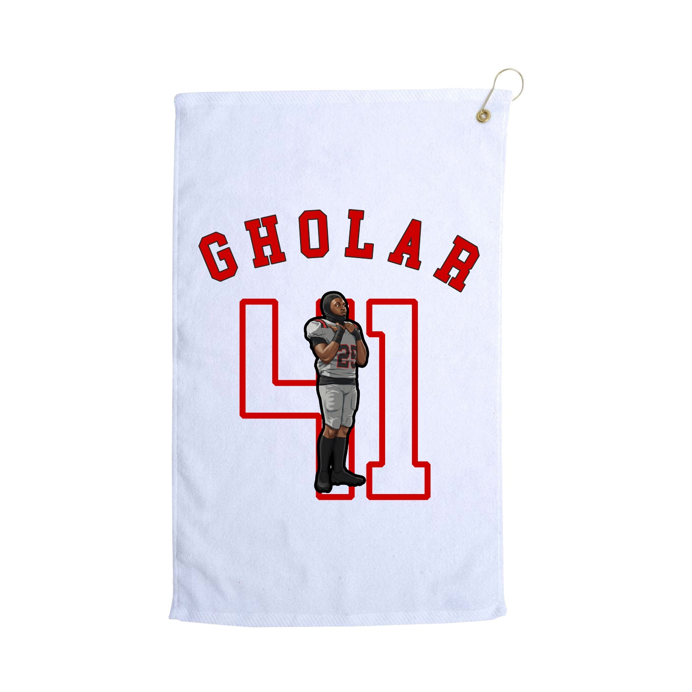 Golf Towel — Shirsey Arch in White