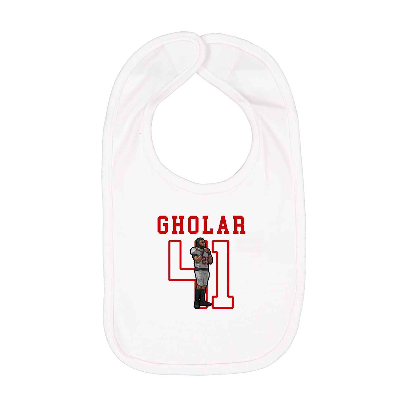 Infant Bib — Shirsey in White