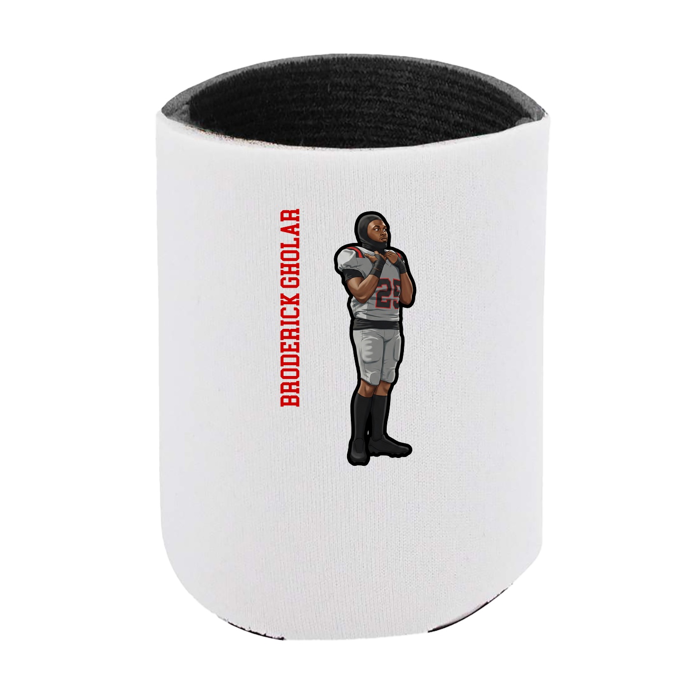 Can Holder — Name Vertical in White