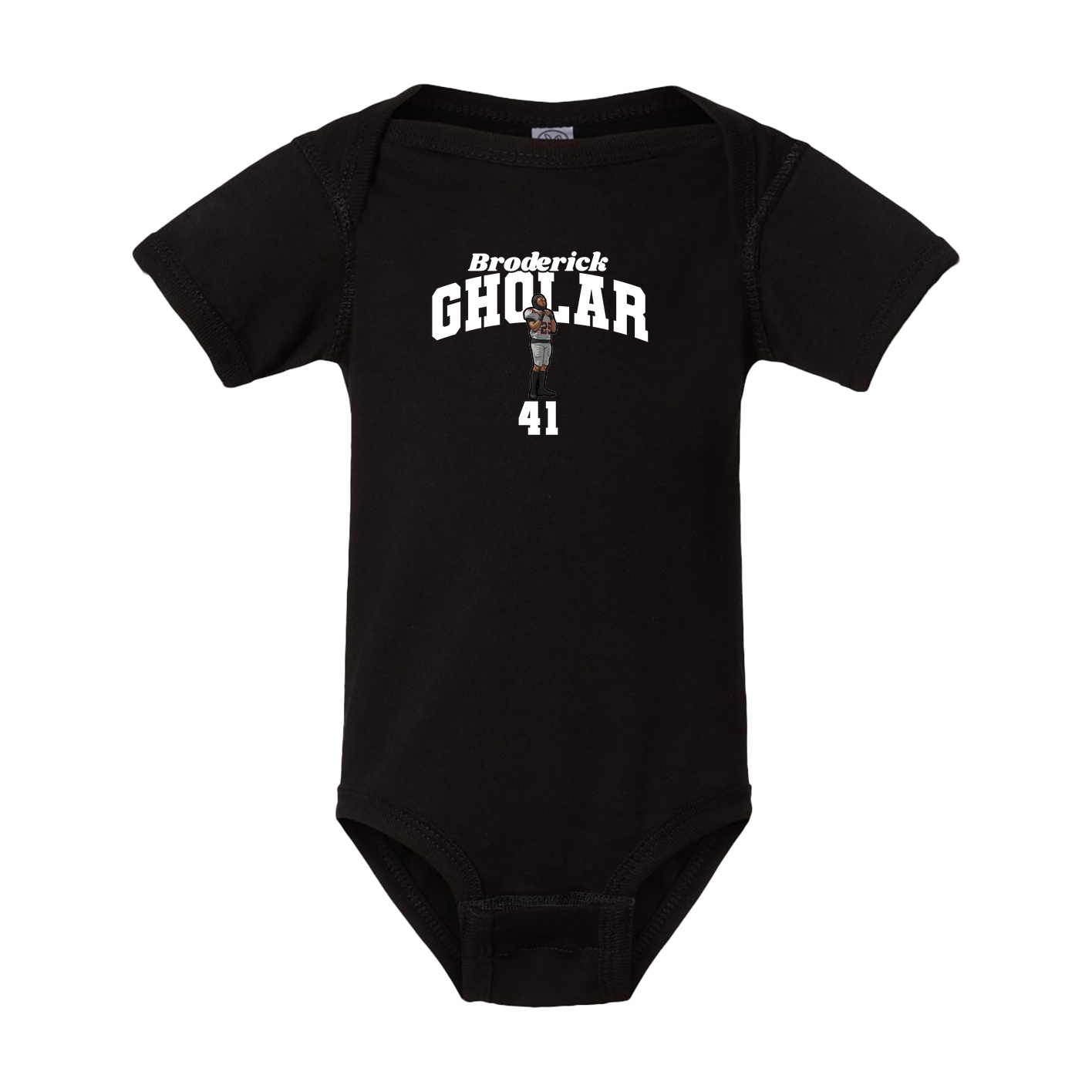 Baby Onesie — Signature Arch in Black