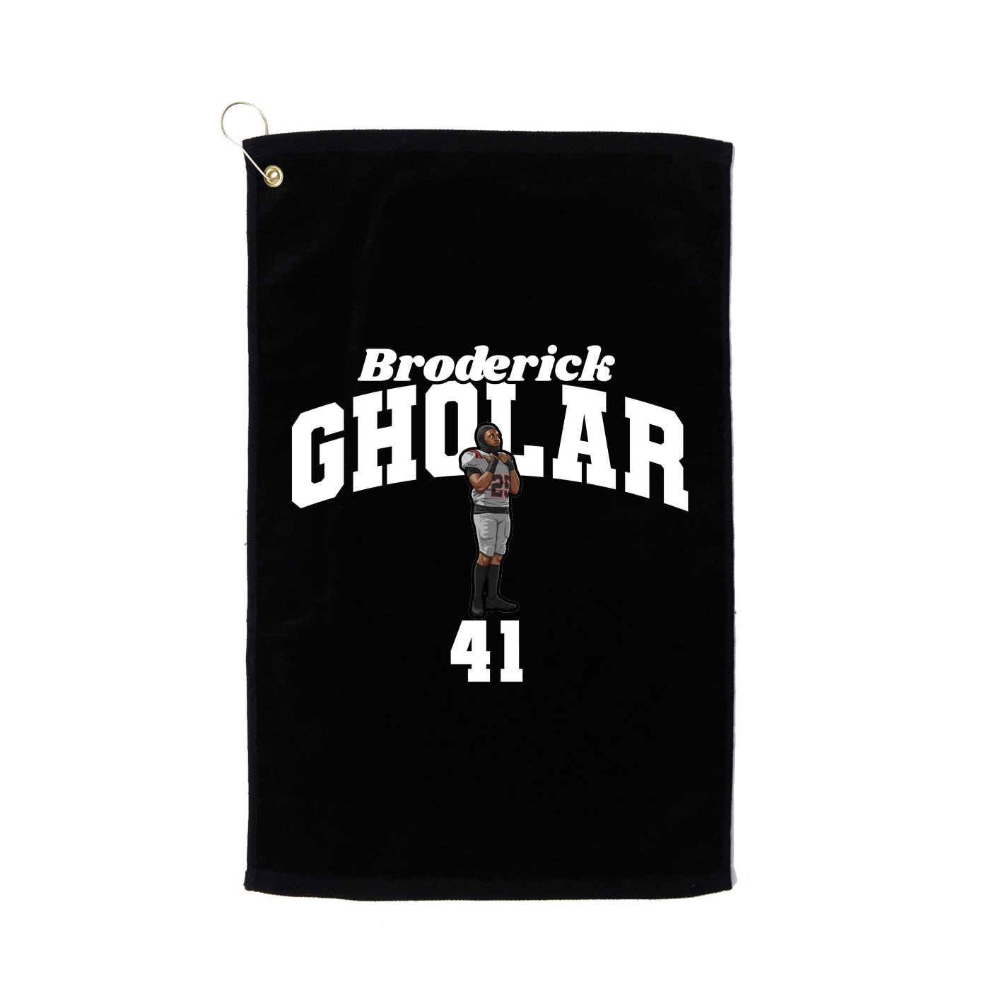 Golf Towel — Signature Arch in Black