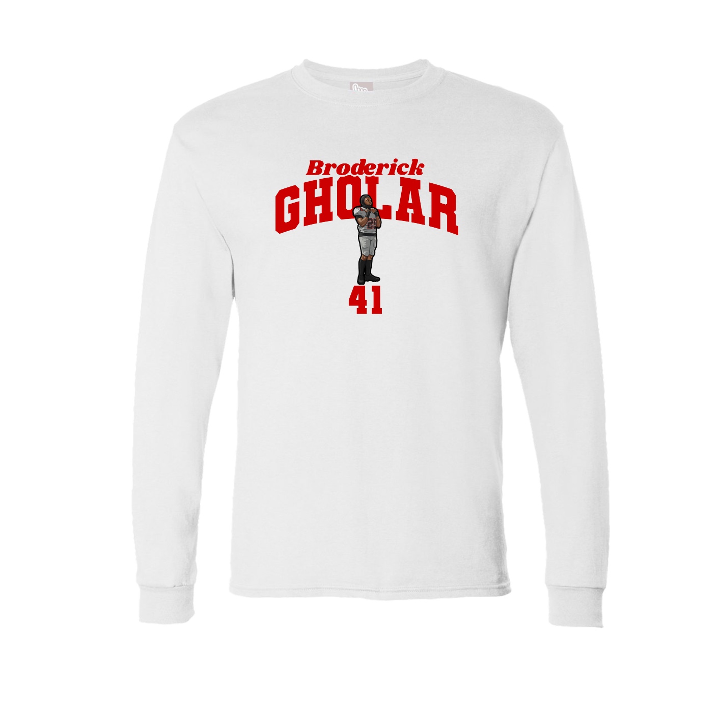Long Sleeve Tee — Signature Arch in White