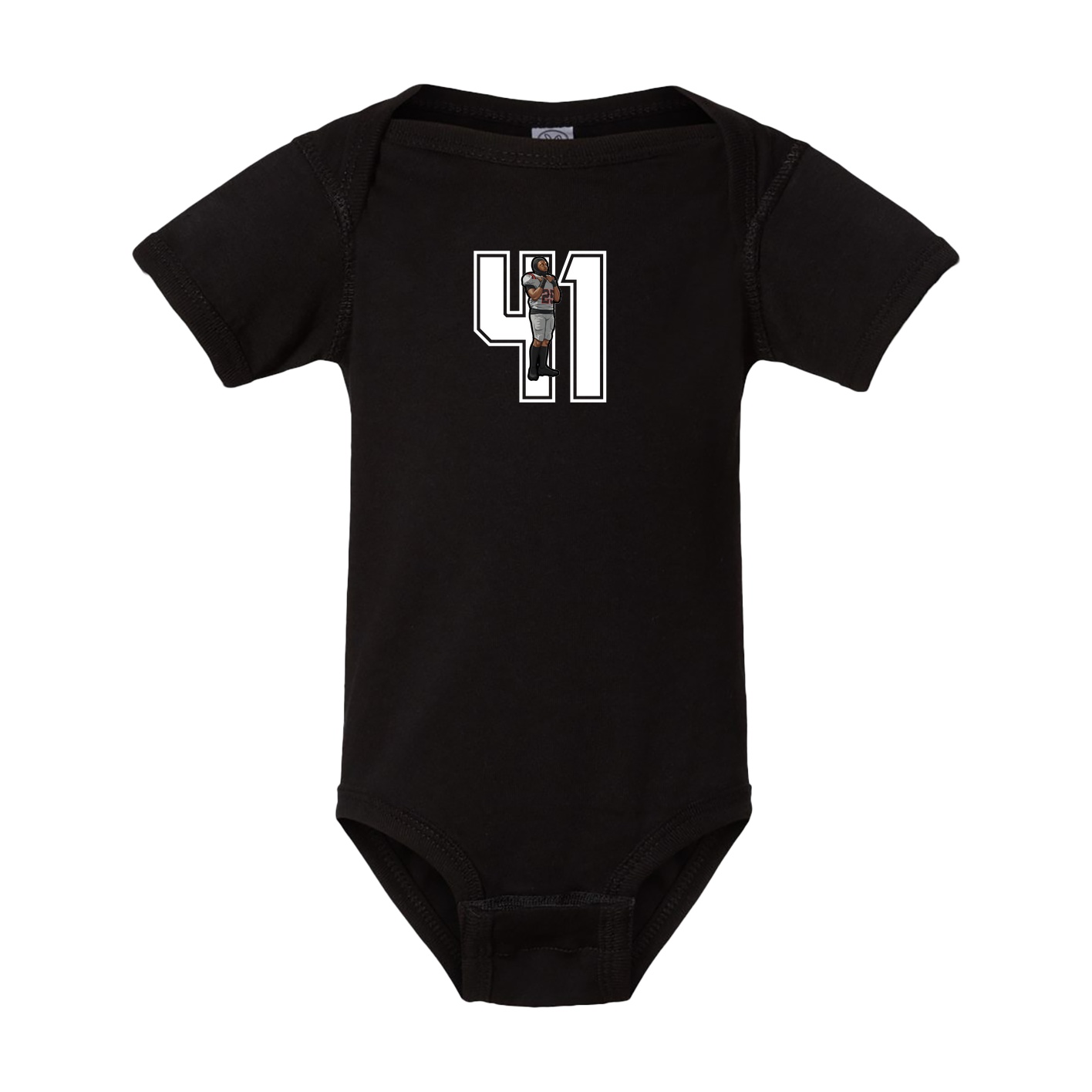 Baby Onesie — Number in Black