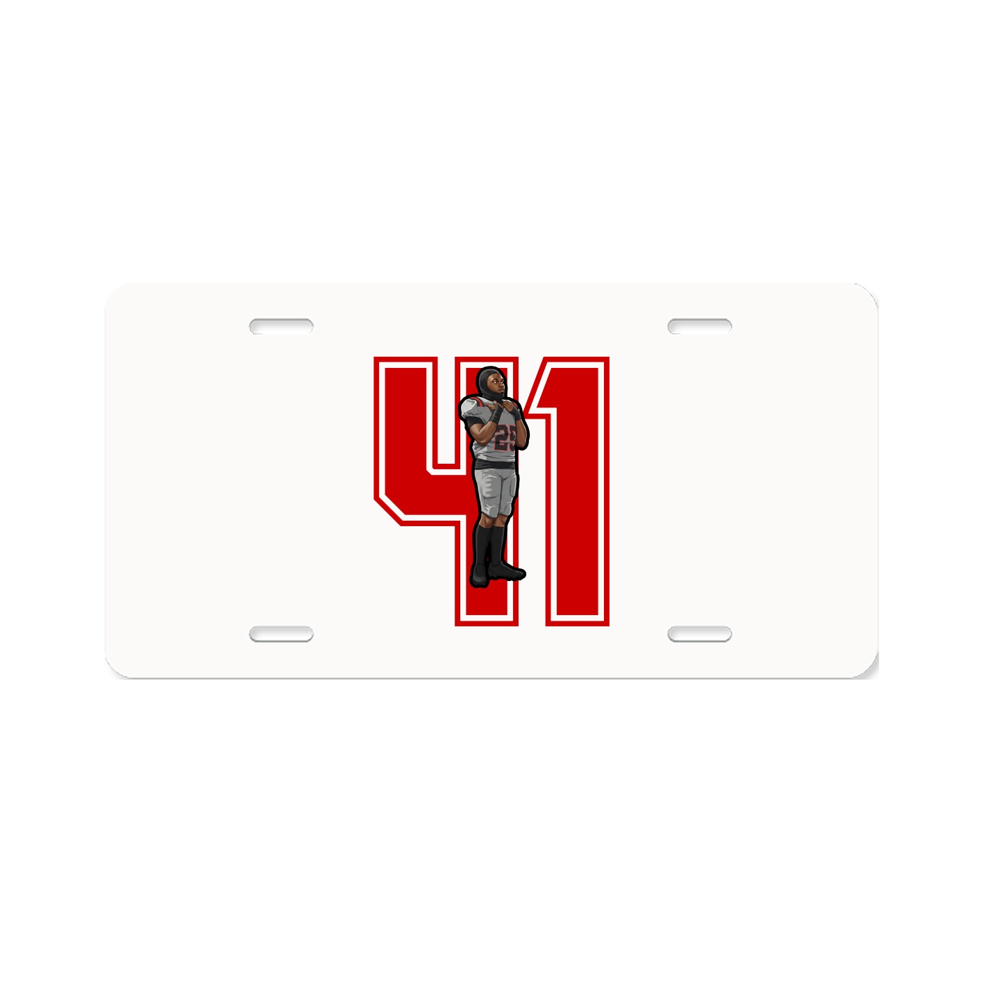 License Plate — Number in Classic