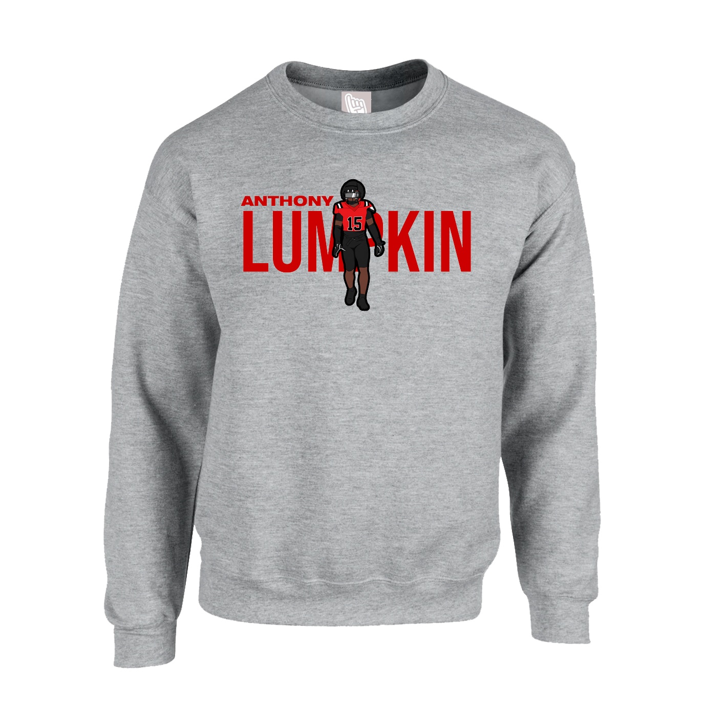 Fleece Crew — Player Name in Grey