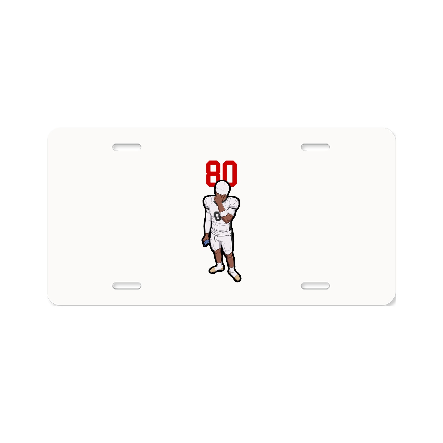 License Plate — Number Top in Classic