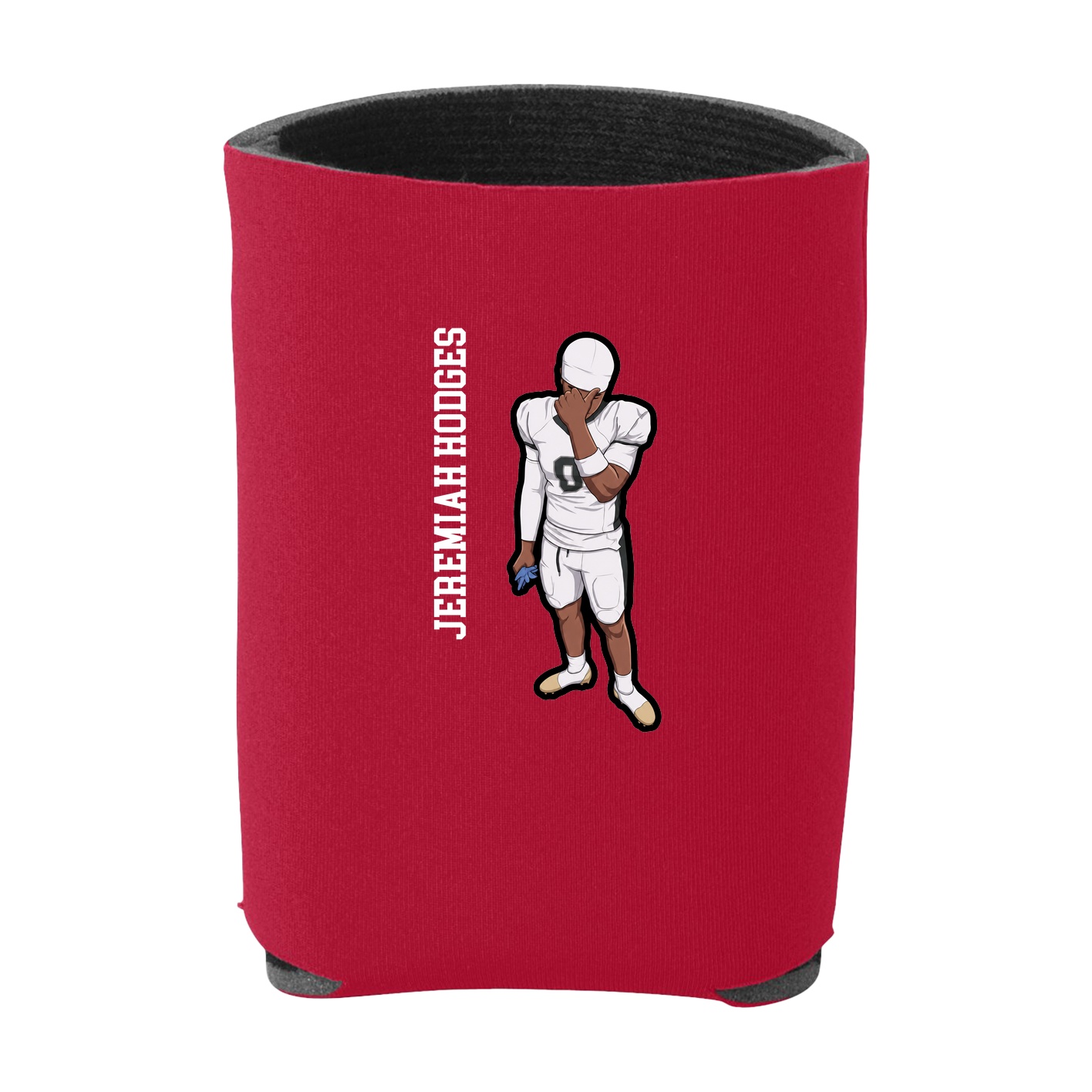 Can Holder — Name Vertical in Red