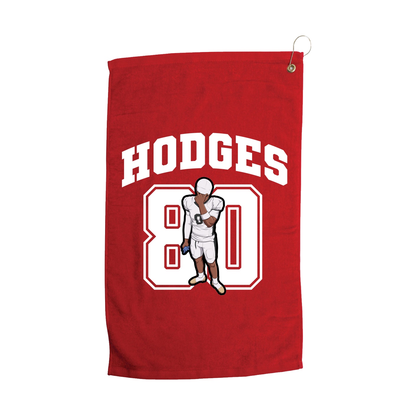 Golf Towel — Number in Red
