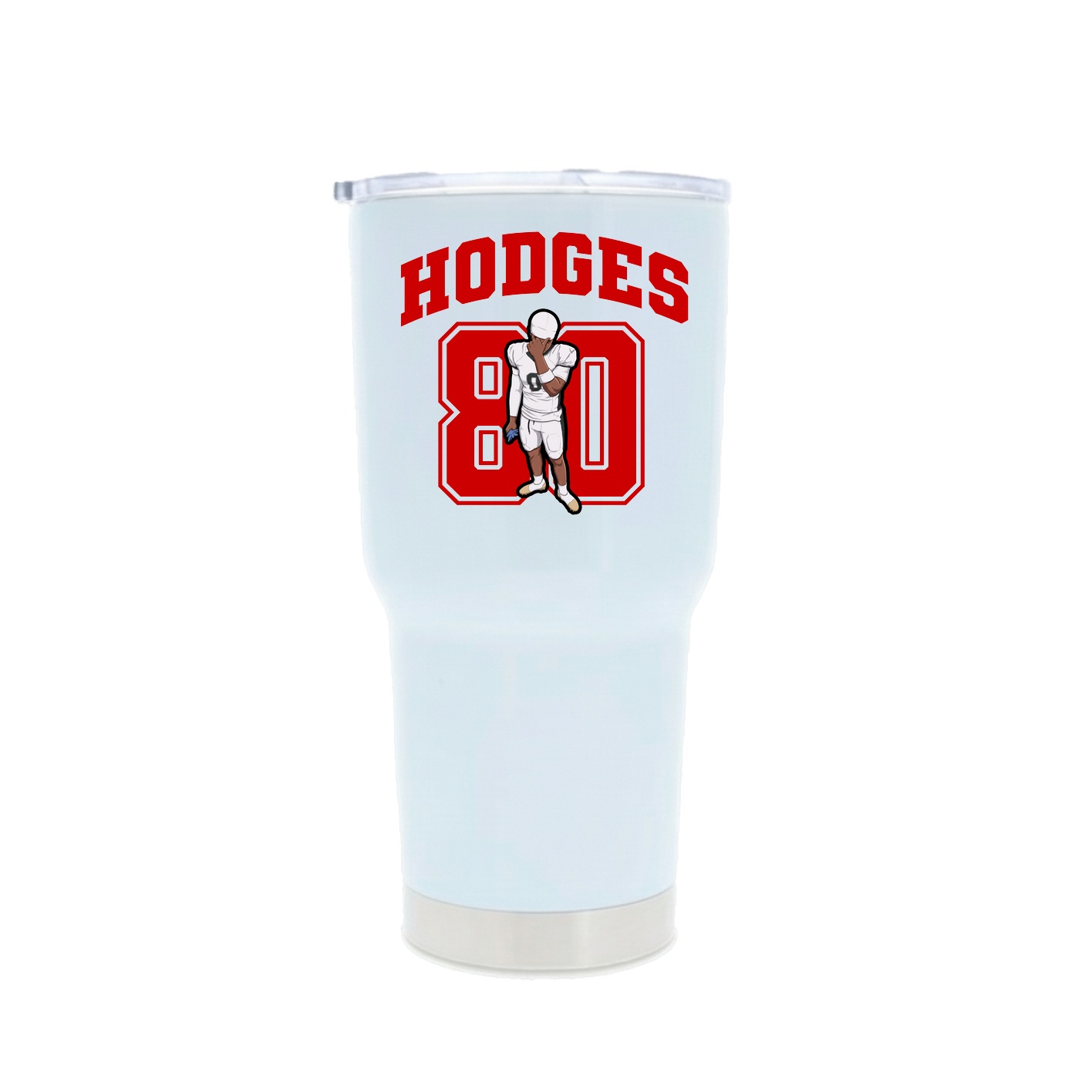 30oz Stainless Steel Tumbler — Number in White