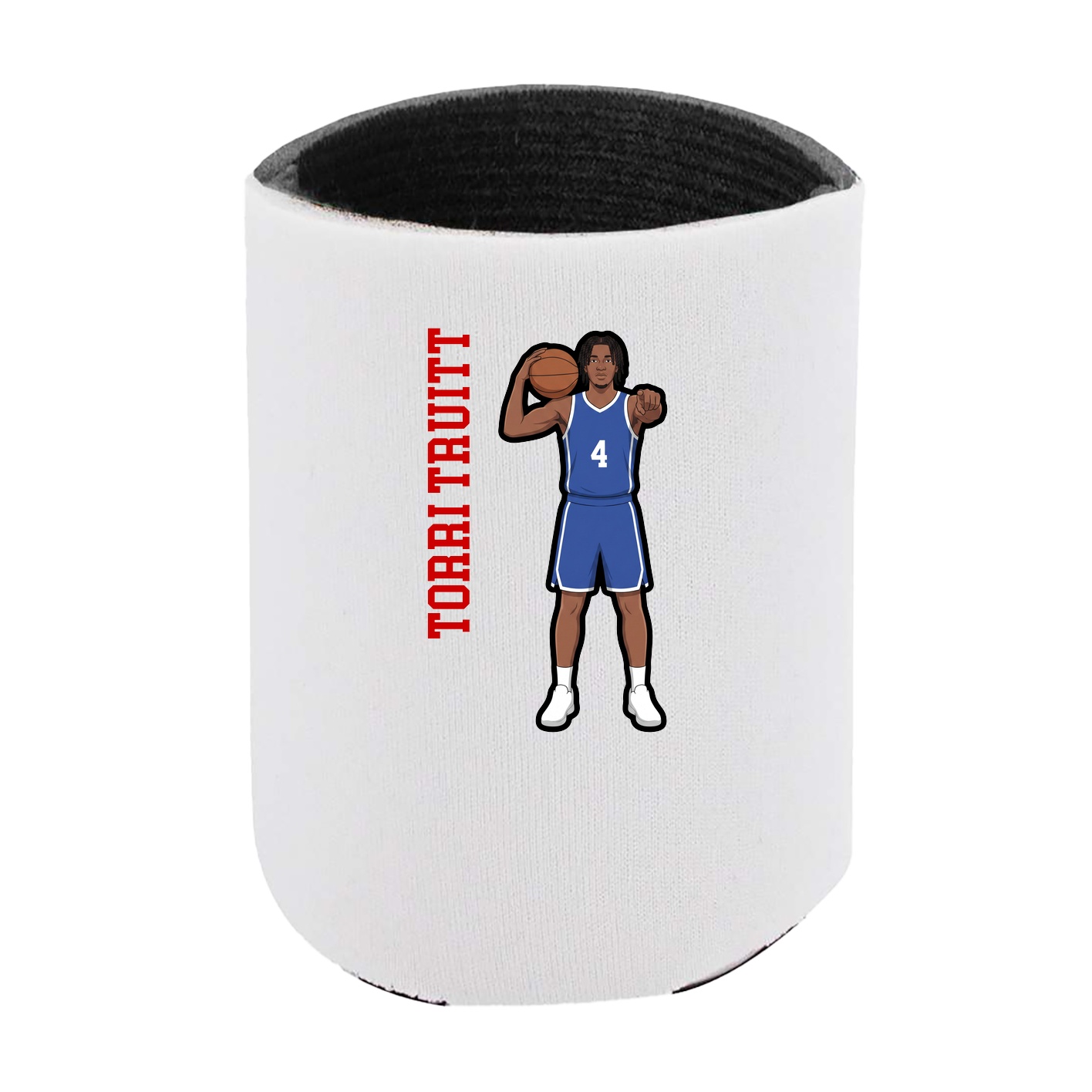 Can Holder — Name Vertical in White