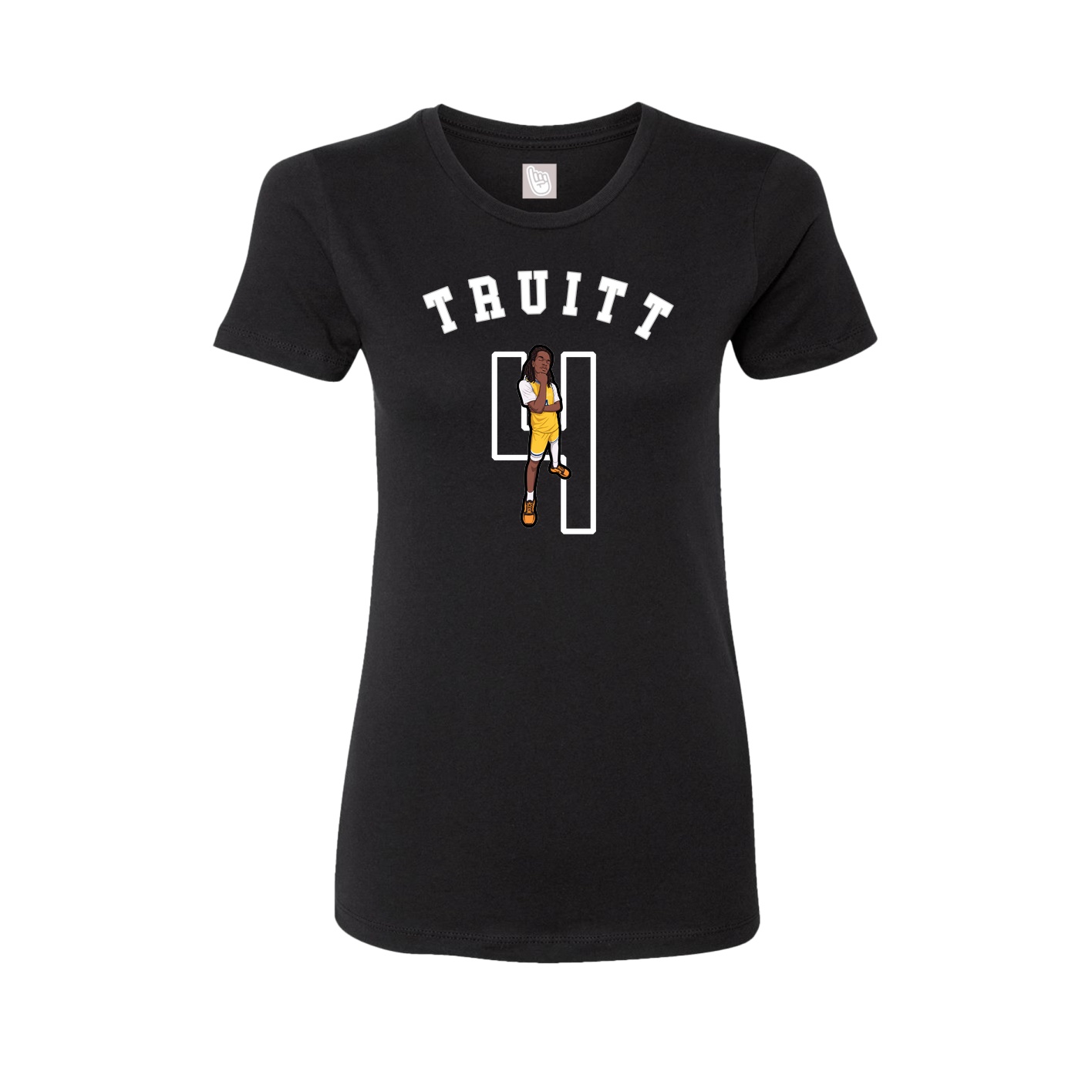 Fitted Women's Tee — Shirsey Arch in Black