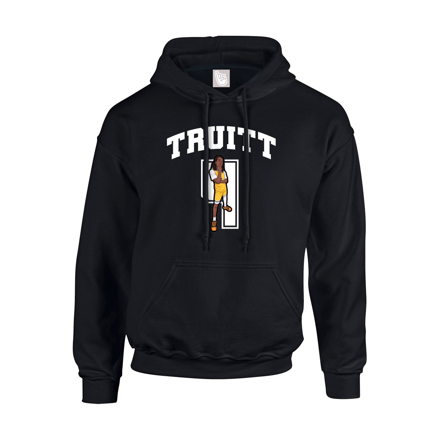 Hoodie — Number in Black