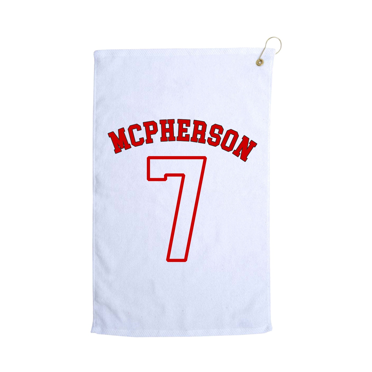 Golf Towel — Shirsey Arch in White