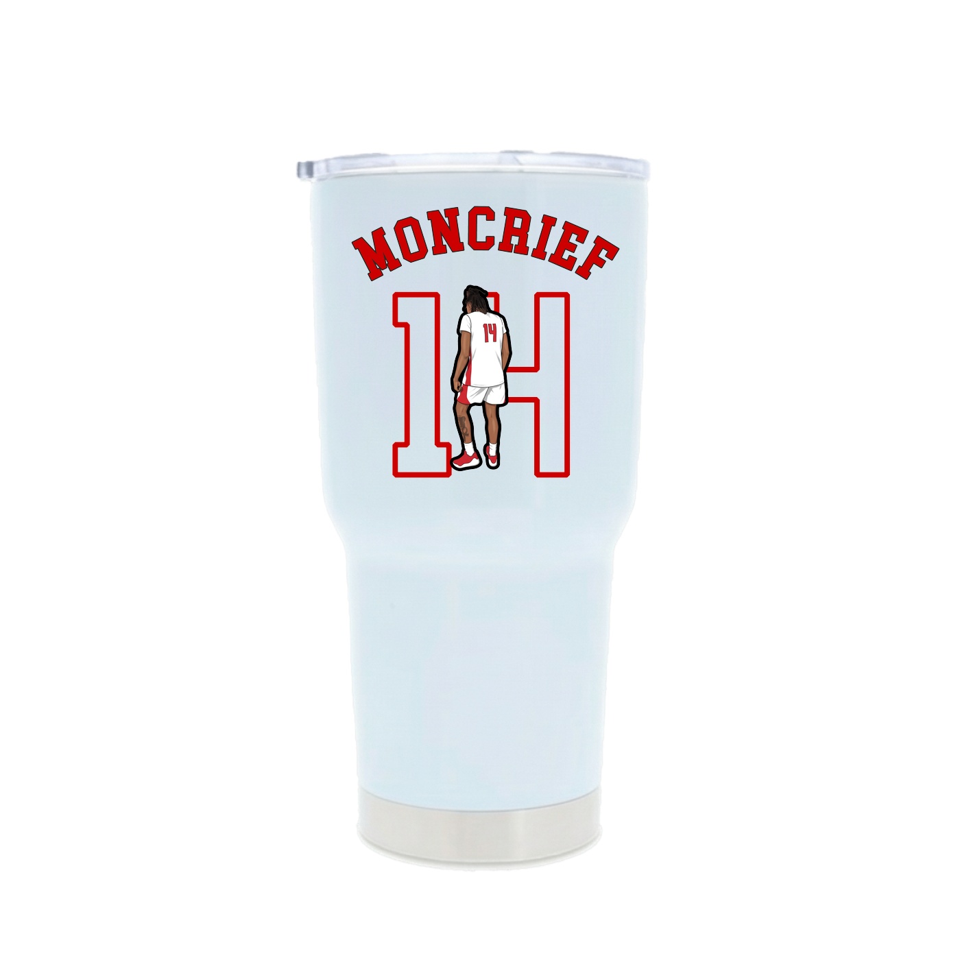 30oz Stainless Steel Tumbler — Shirsey Arch in White