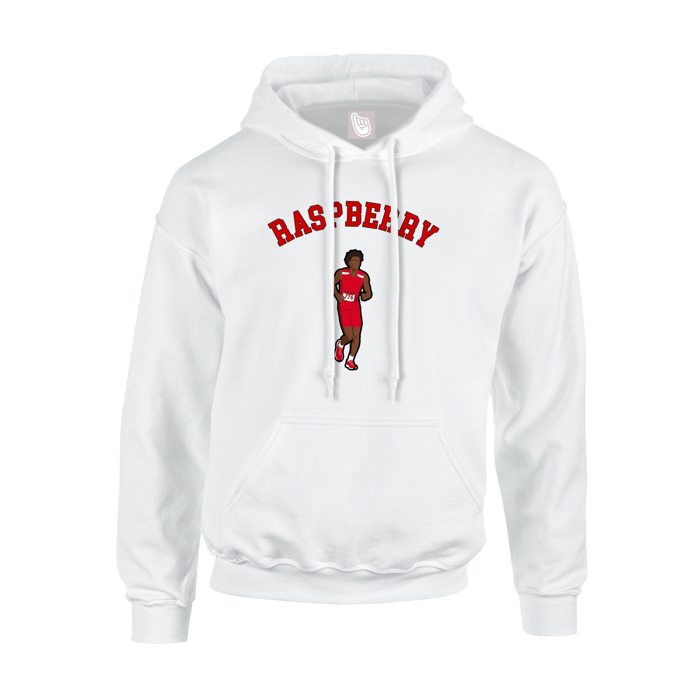 Youth Hoodie — Shirsey Arch in White
