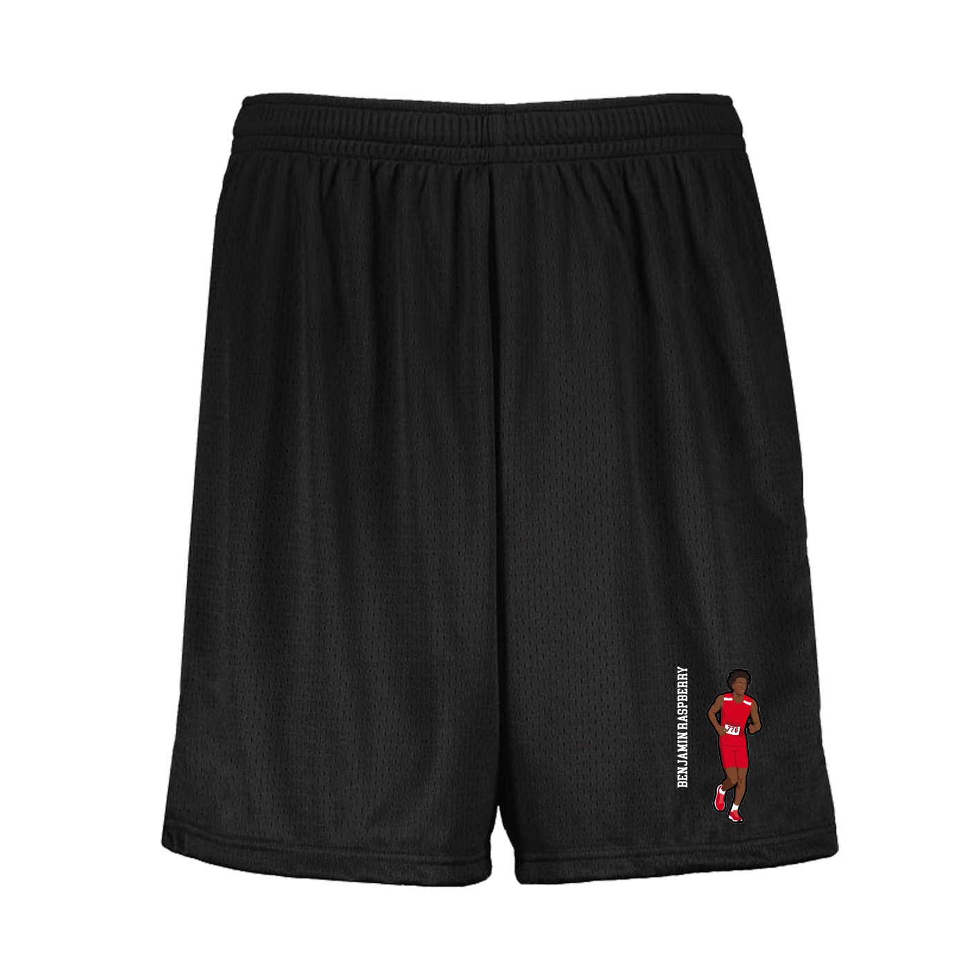 Shorts — Name Vertical in Black