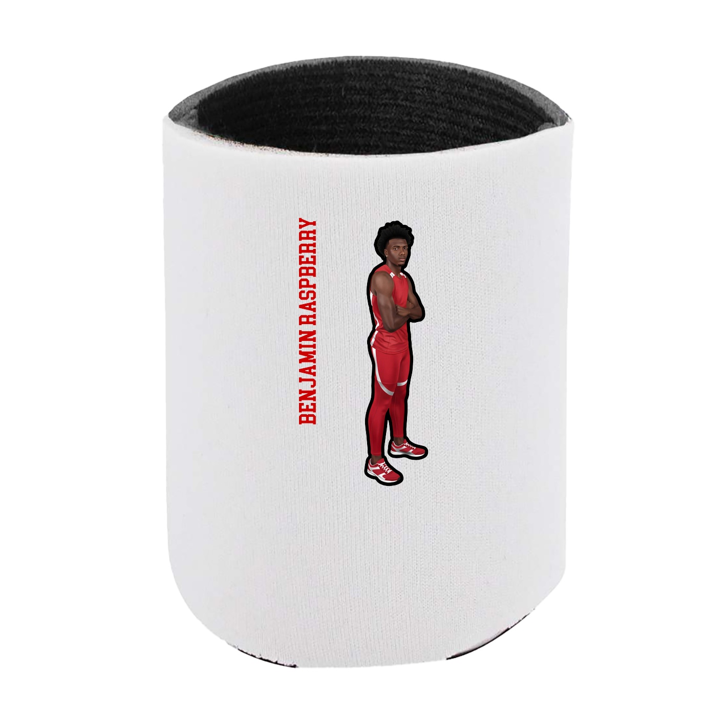 Can Holder — Name Vertical in White