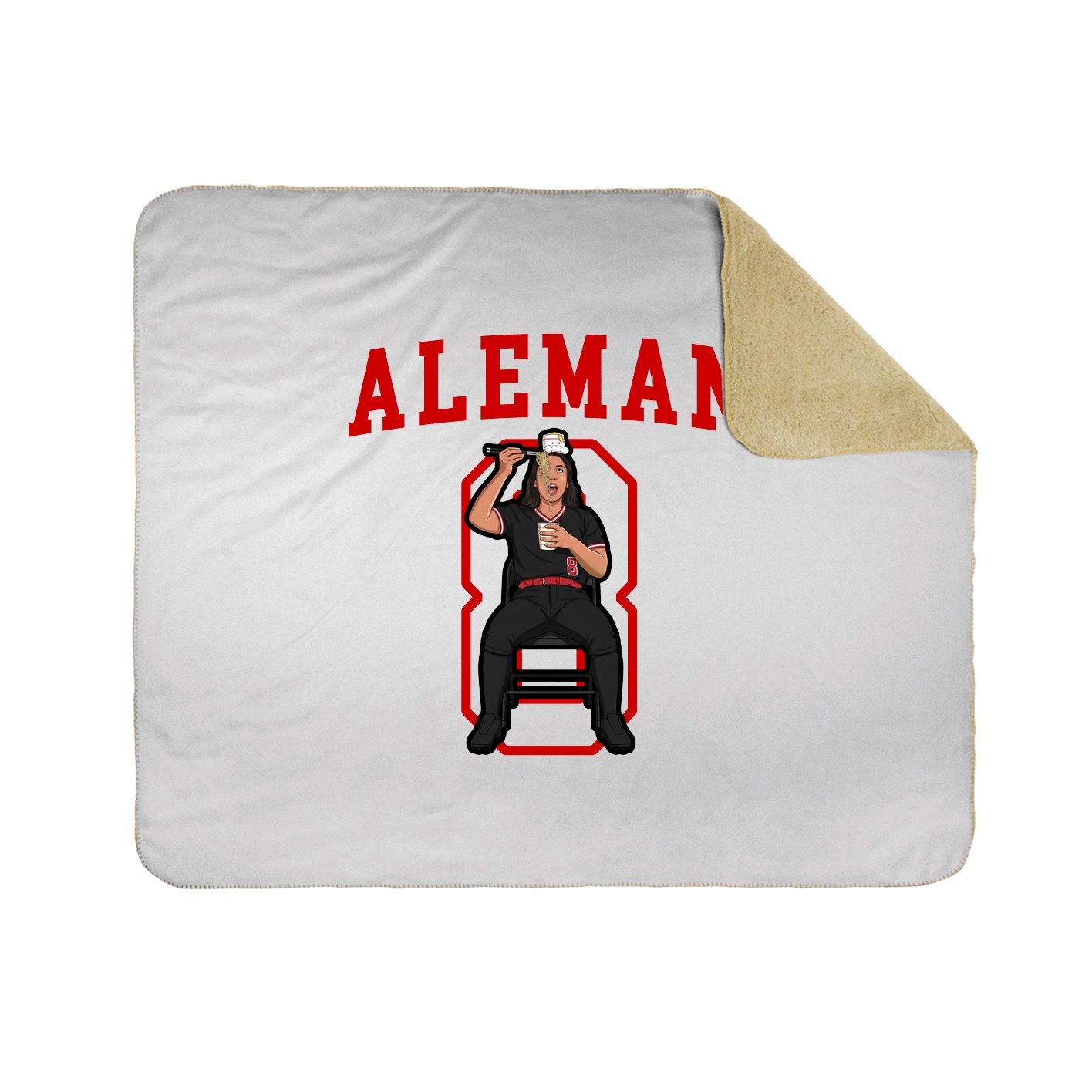 Throw Blanket — Shirsey in White