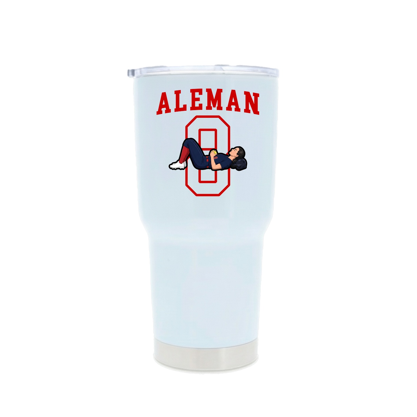 30oz Stainless Steel Tumbler — Shirsey in White