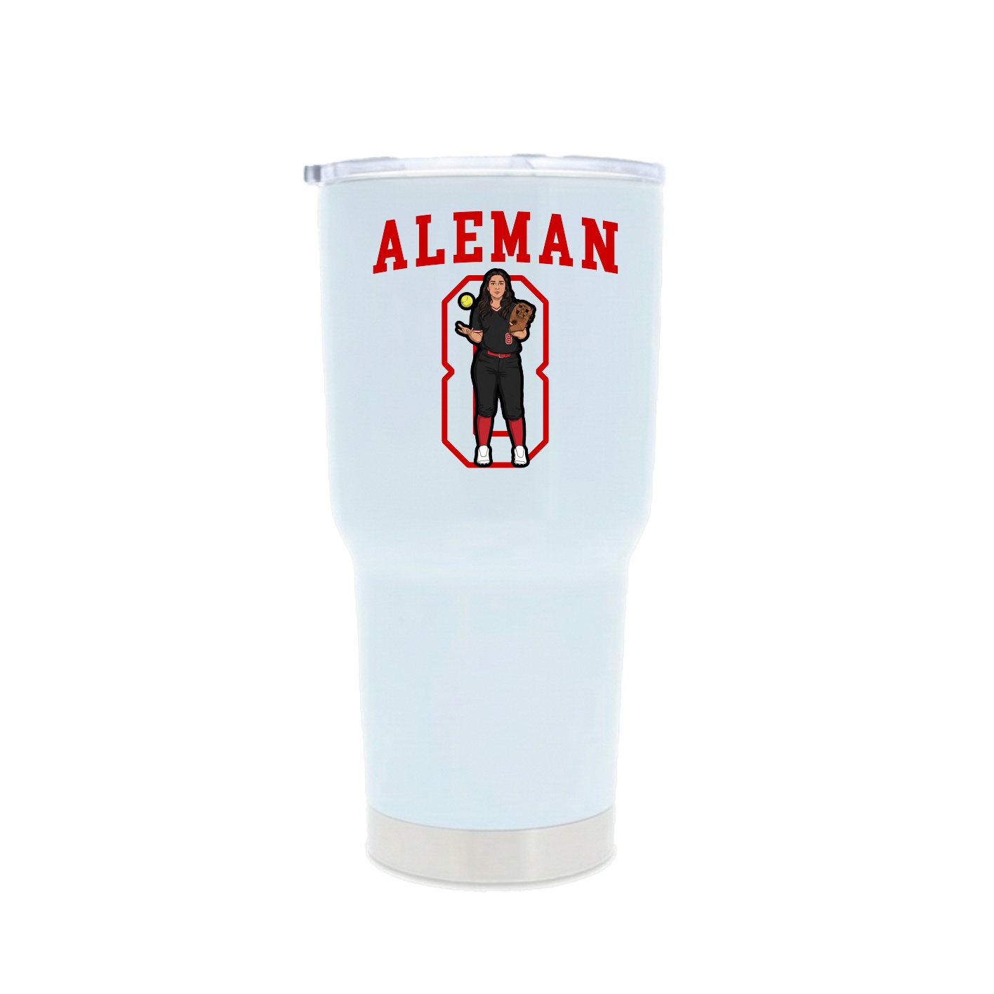 30oz Stainless Steel Tumbler — Shirsey in White