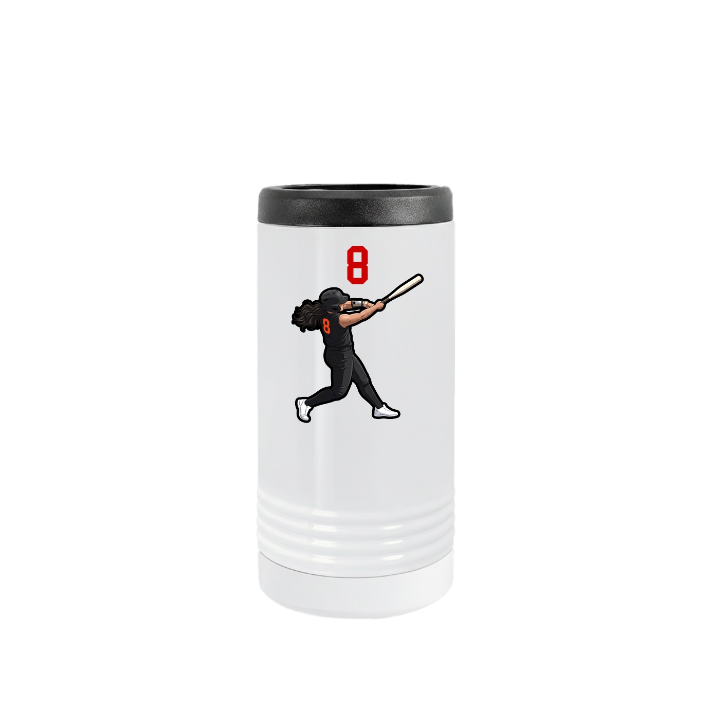 Slim Beverage Holder — Number Top in White