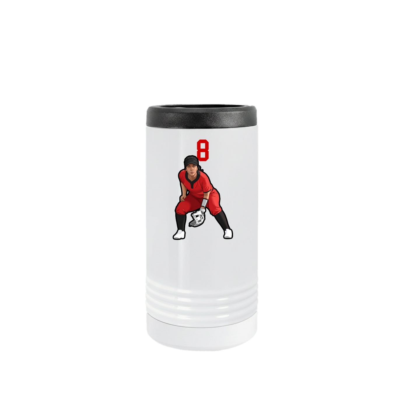 Slim Beverage Holder — Number Top in White