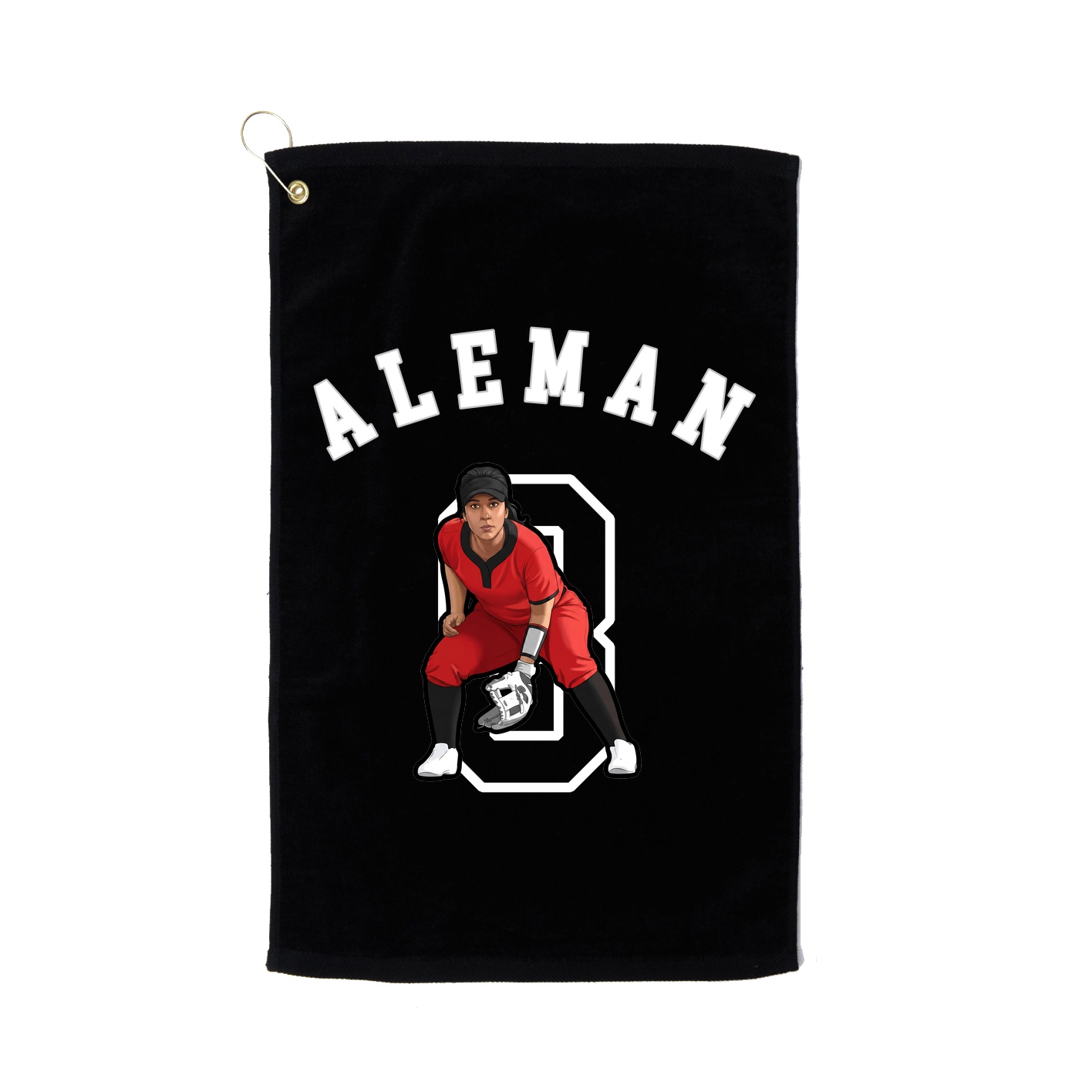 Golf Towel — Shirsey Arch in Black