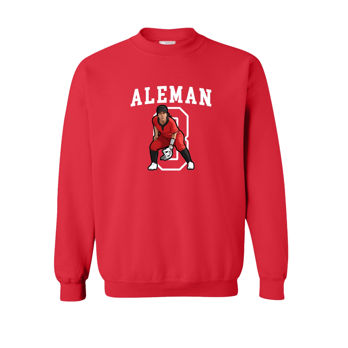 Fleece Crew — Shirsey in Red